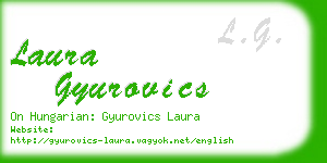 laura gyurovics business card